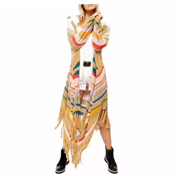 Free People Beach Party Duster Cardigan NWT - Picture 5 of 11
